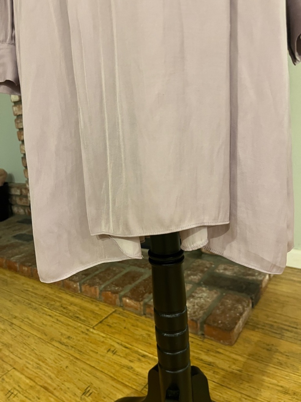 Armani Exchange $220 Lavender Long-Sleeve Shirt Dress - Picture 3 of 8